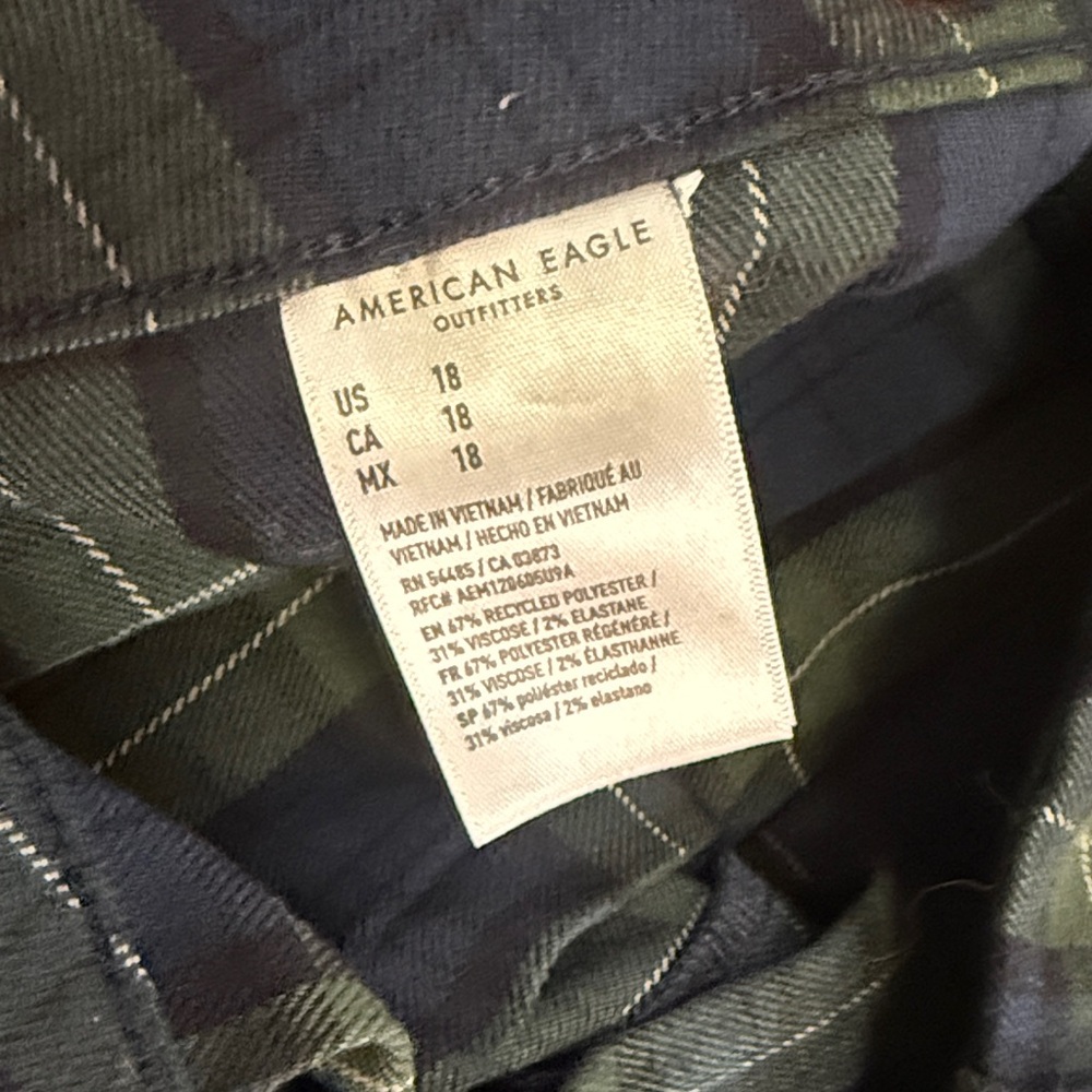American Eagle Outfitters Tartan Mini Skirt in Blue and Green - Picture 3 of 3
